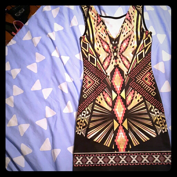 Multicolor Geometric dress