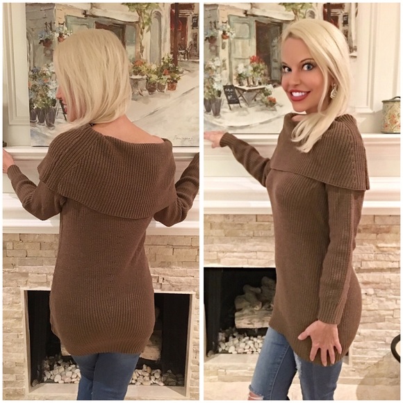 On or off shoulder oversized sweater! LAST 2 - Picture 3 of 3