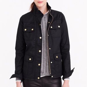 J. Crew Black Utility Jacket - L