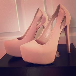 Charlotte Russe blush colored heels