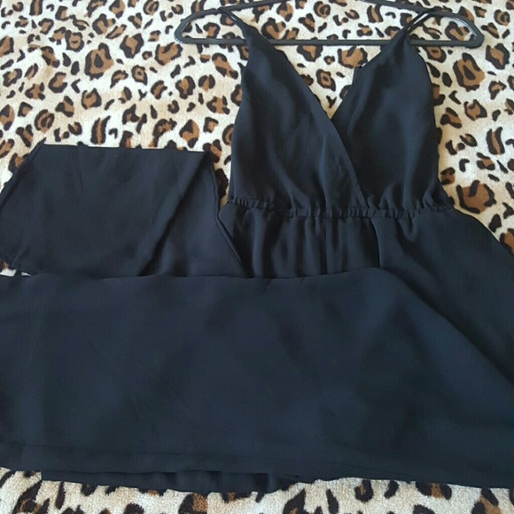 All black one price jumpsuit,  100% polyester