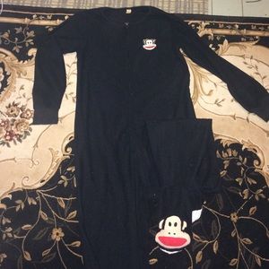 Paul Frank unisex fleece black onesie footies Paul Frank unisex fleece black onesie footies
