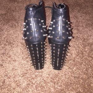 Black Platform Heels w/ Spikes