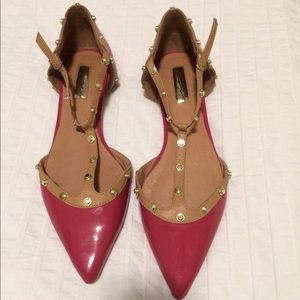 Halogen pink patent leather flats - $15 - 8.5