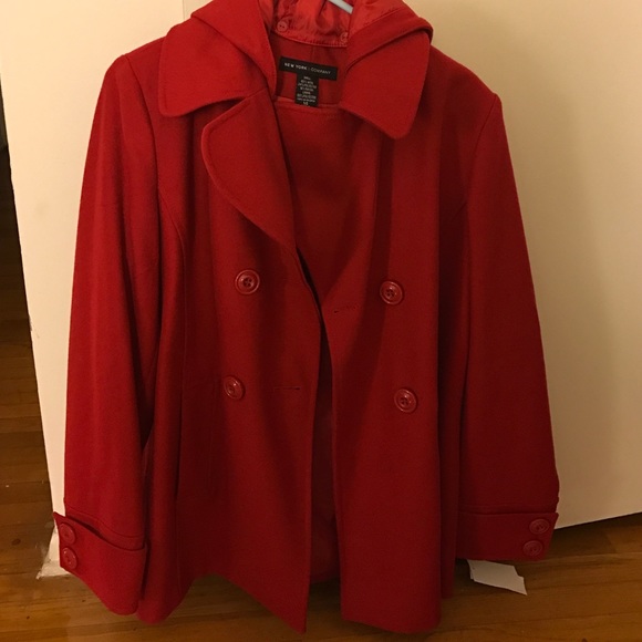 NY&co red jacket