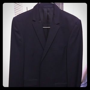 100% Navy Wool Suit with Jacket and Suit pants.
