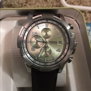Brand new Men's Fossil leather watch