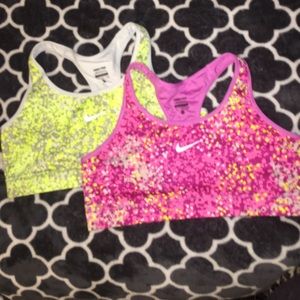 2 Nike Dri-Fit Sports Bras size XL