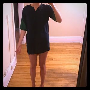 Emerson Fry short sleeve silk tunic dress