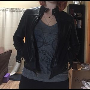 Lucky Brand Black Leather Jacket