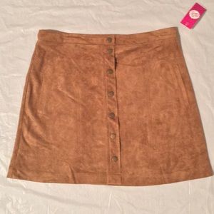 SUPER SALE!!! Chestnut Suede Skirt