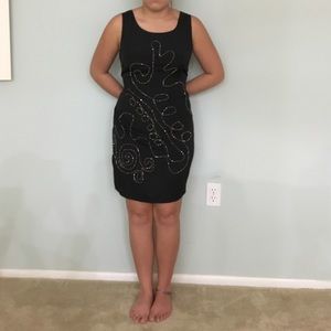 Black cocktail dress