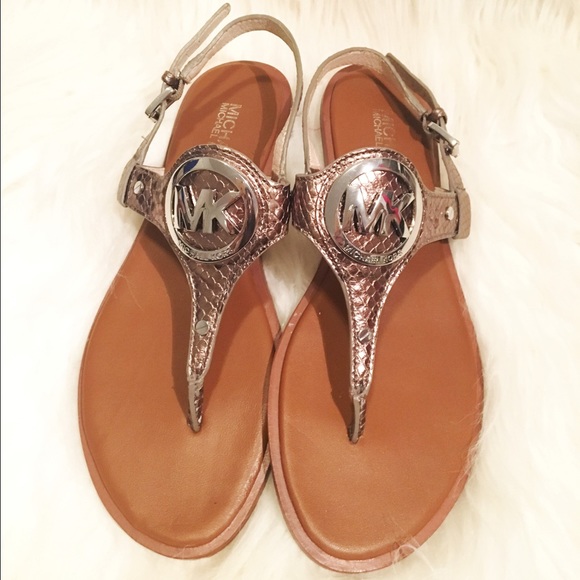 Michael Kors Shoes - Michael Kors Polyester Python Sandals