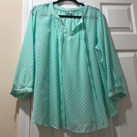Light mint colored blouse