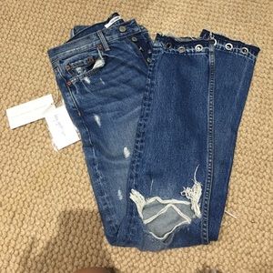 Grlfrnd denim size27 jeans with gromets