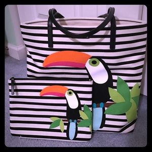 Toucan tote and matching clutch!