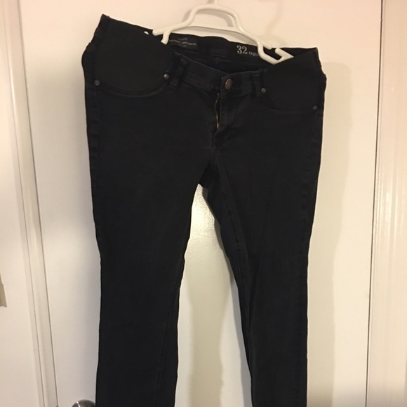 JCrew maternity matchstick jeans black 32