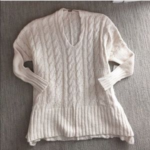 Free people long cable knit sweater. NWOT