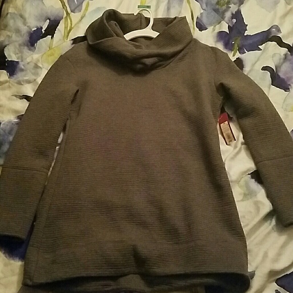 Long sleeve woven sweater