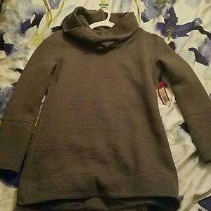 Long sleeve woven sweater