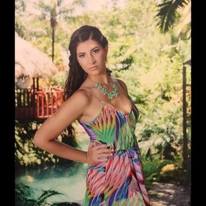 Tropical long dress