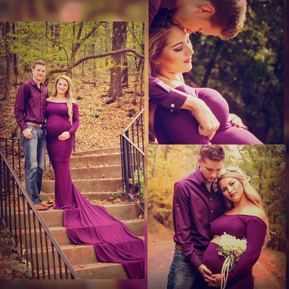 Maternity dress with head band and belt
