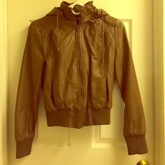 Faux leather jacket