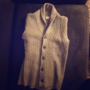100% Grey Wool Sweater