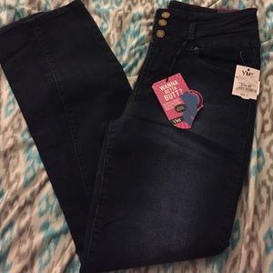 YMI dark wash skinny jeans