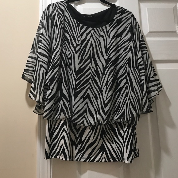 Zebra print blouse