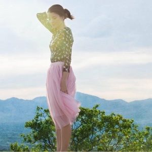 Corinne Soft Tulle Midi Skirt