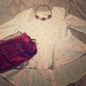 Maeve Anthropologie polka dots long sleeve 12/14