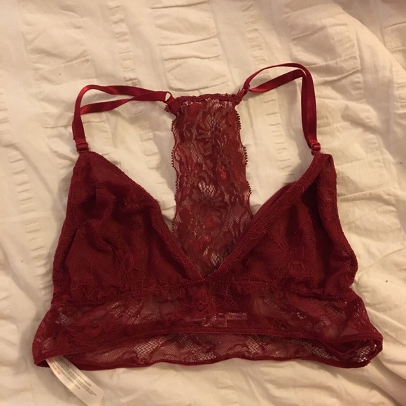 Red urban outfitters bralette
