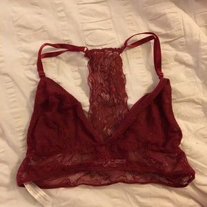 Red urban outfitters bralette