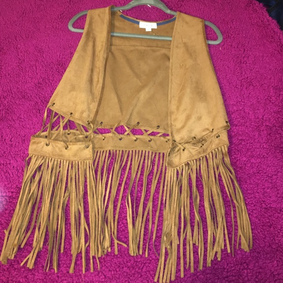 Brown cowgirl vest