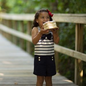 Janie and Jack girls jumpsuit  4T. EUC