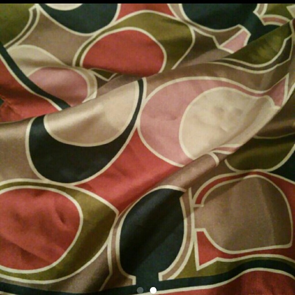 Coach silk scarf