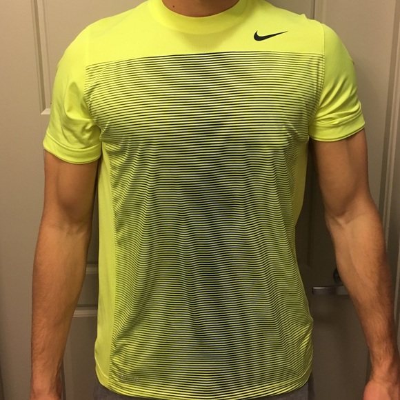 Neon Yellow Nike Dri Fit Tee