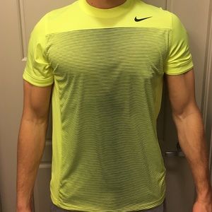 Neon Yellow Nike Dri Fit Tee