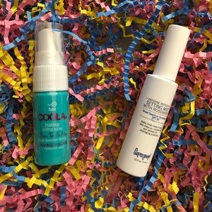 Mini makeup setting spray duo