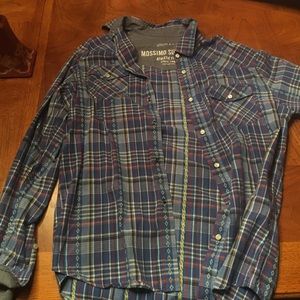 Button snap dress shirt