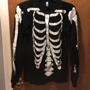 American apparel skeleton shirt