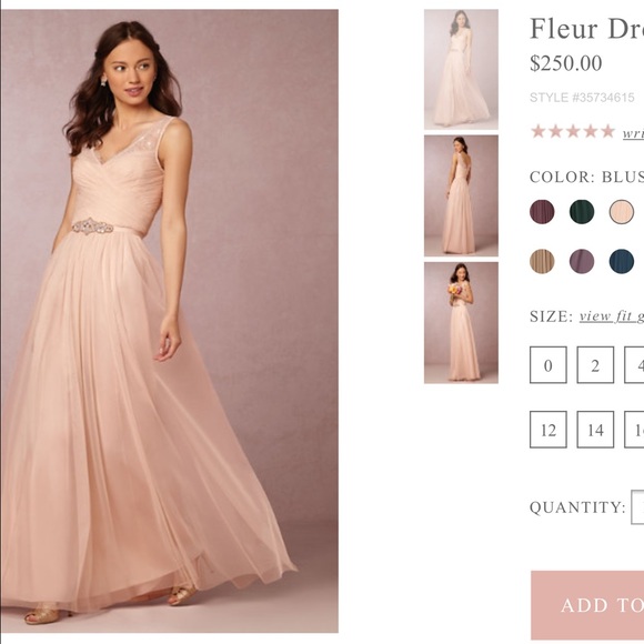 Light pink gown