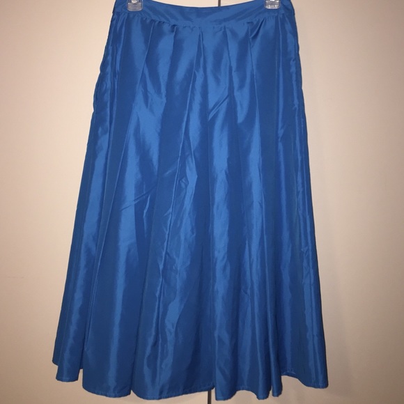 Catherine Malandrino blue pleated skirt