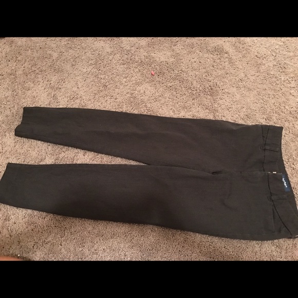 Gray skinny slacks