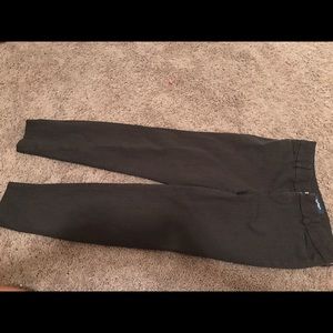 Gray skinny slacks