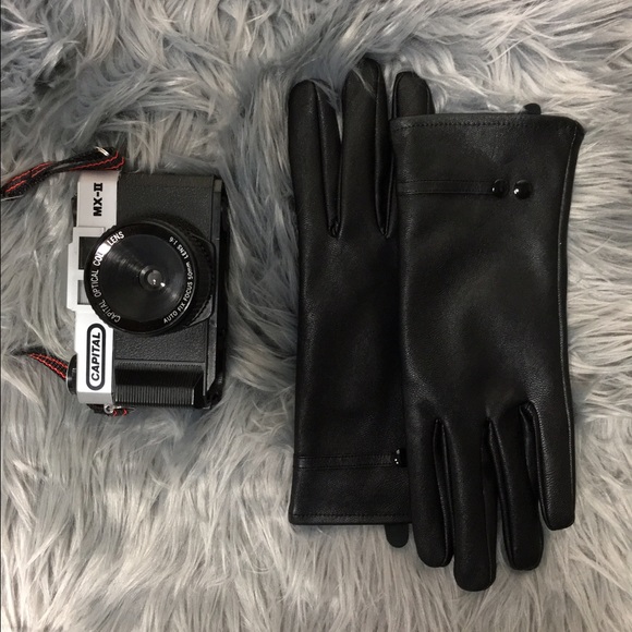 Unisex Leather Thermal-lined Gloves