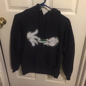 Roll up weed hoodie