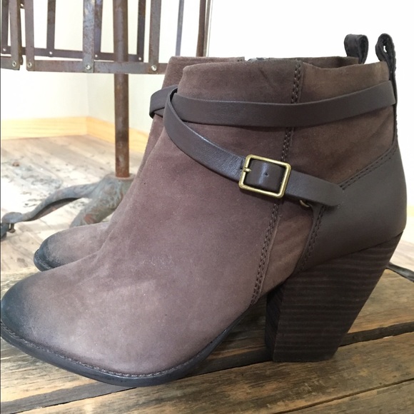 Lucky Brand Suede Strap Bootie