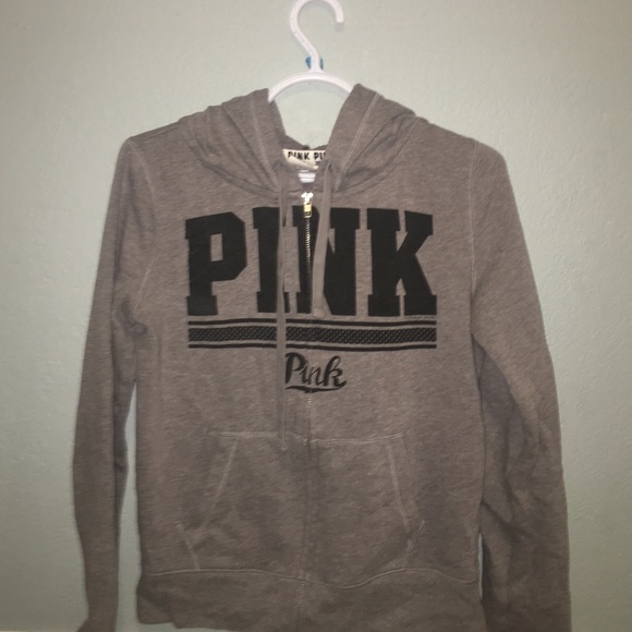 Grey VS Pink Zip-Up Hoodie